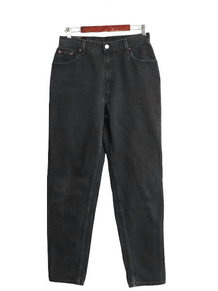 00s リーバイス 550 リラックス フィット テーパード ブラック デニム パンツ レディース L / 00年代 オールド Levis ジーンズ ジーパン 黒