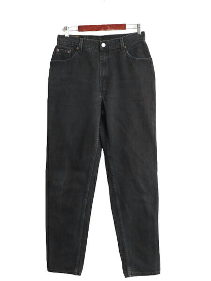 00s リーバイス 550 リラックス フィット テーパード ブラック デニム パンツ レディース L / 00年代 オールド Levis ジーンズ ジーパン 黒