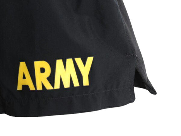 米軍実物 US ARMY アーミー ナイロン トレーニング ショートパンツ メンズ S ミリタリー ショーツ 短パン 海パン 水陸両用 インナー付き 黒