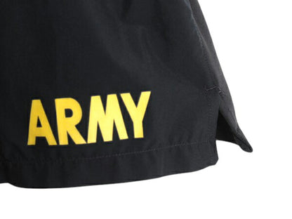 米軍実物 US ARMY アーミー ナイロン トレーニング ショートパンツ メンズ S ミリタリー ショーツ 短パン 海パン 水陸両用 インナー付き 黒