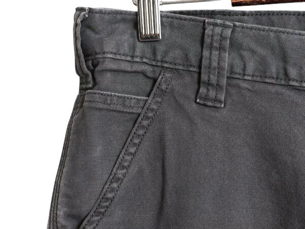 US企画 カーハート キャンバス カーゴ ショートパンツ メンズ 36 / ワーク ショーツ 短パン ストレッチ コットン ダック シンプル グレー