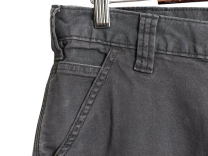US企画 カーハート キャンバス カーゴ ショートパンツ メンズ 36 / ワーク ショーツ 短パン ストレッチ コットン ダック シンプル グレー