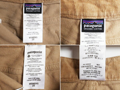 13年製 パタゴニア 細畝 コーデュロイ パンツ レディース 29 PATAGONIA アウトドア ストレート ストレッチ コットン 5ポケット ノータック
