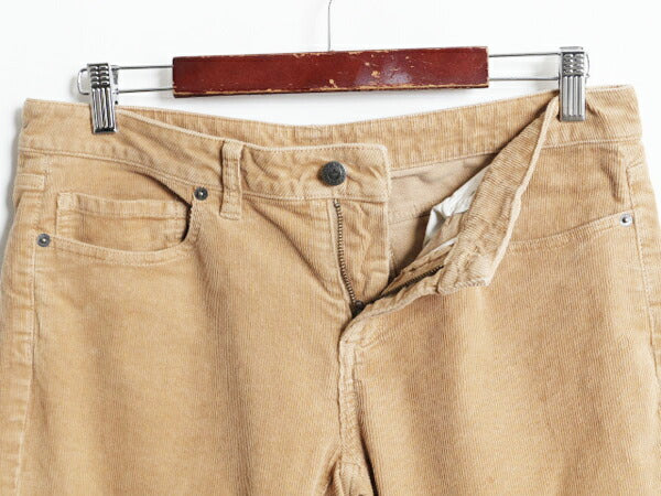 13年製 パタゴニア 細畝 コーデュロイ パンツ レディース 29 PATAGONIA アウトドア ストレート ストレッチ コットン 5ポケット ノータック