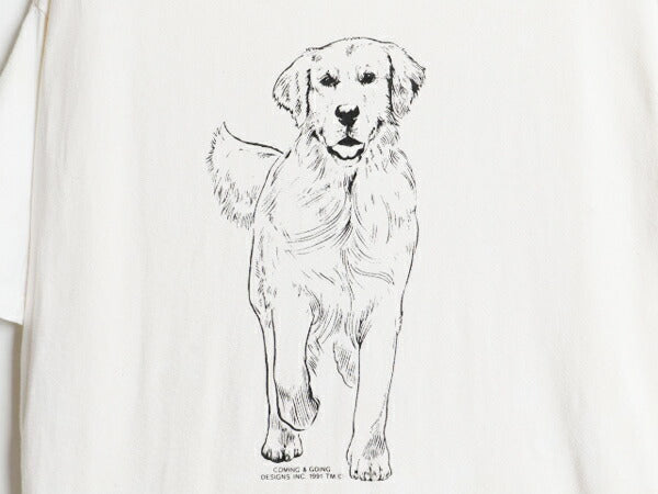 00s ドッグ アート イラスト 両面 プリント Tシャツ メンズ レディース XL / 00年代 オールド 犬 アニマル ヘビーウェイト 大きいサイズ 白