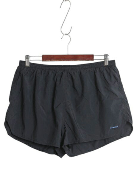90s パタゴニア トレイル ランニング ショーツ メンズ L 古着 94年製 オールド アウトドア ナイロン ショートパンツ インナー付き ブラック