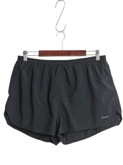 90s パタゴニア トレイル ランニング ショーツ メンズ L 古着 94年製 オールド アウトドア ナイロン ショートパンツ インナー付き ブラック