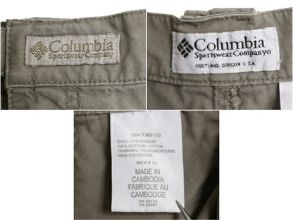 00s コロンビア PFG コットン フィッシング ショートパンツ メンズ XL オールド アウトドア サファリ ショーツ 短パン ハーフパンツ カーゴ