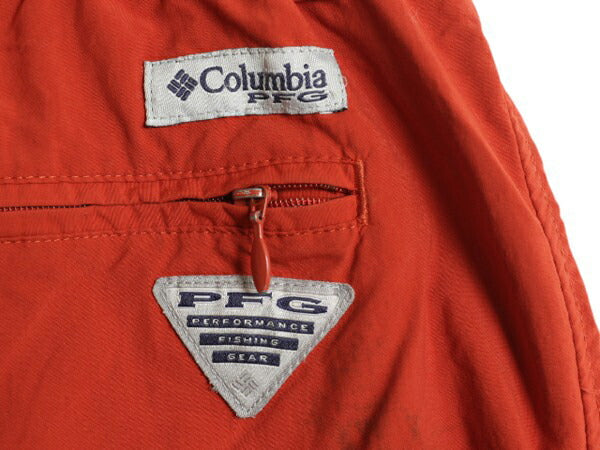 コロンビア PFG ナイロン ショートパンツ メンズ M アウトドア ショーツ 海パン 短パン 水陸両用 フィッシング ワンポイント スイム サーフ