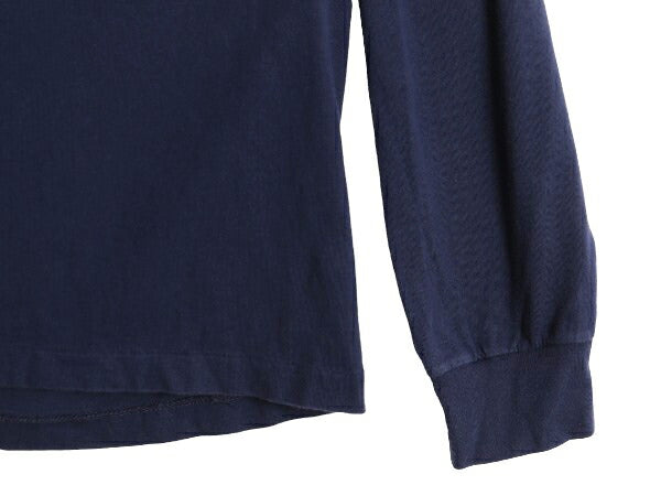 90s ポロ ラルフローレン 長袖 Tシャツ メンズ L 90年代 オールド ロンT ワンポイント コットン シングルステッチ 紺 カットソー ネイビー