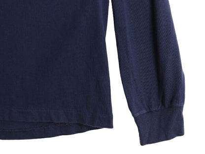 90s ポロ ラルフローレン 長袖 Tシャツ メンズ L 90年代 オールド ロンT ワンポイント コットン シングルステッチ 紺 カットソー ネイビー