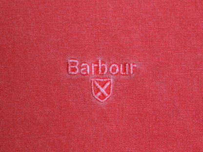 バブアー 半袖 Tシャツ メンズ XL 古着 Babour ワンポイント ロゴTシャツ カットソー ヘビーウェイト 大きいサイズ 後染め ガーメントダイ