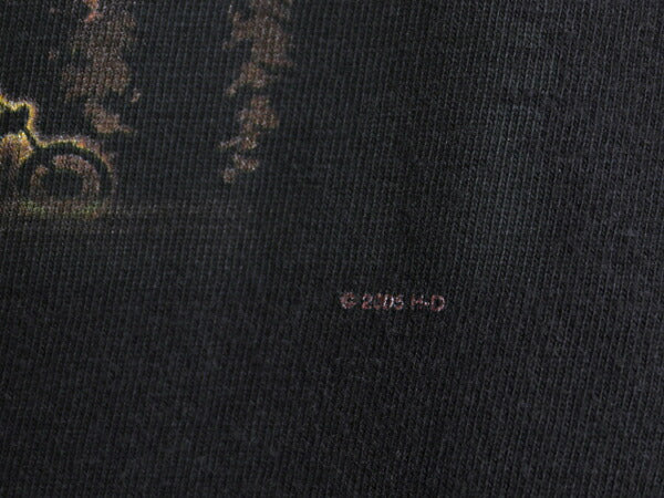 00s ハーレー ダビットソン 両面 プリント Tシャツ メンズ XL / オールド オフィシャル イーグル バイク 大きいサイズ ヘビーウェイト 黒