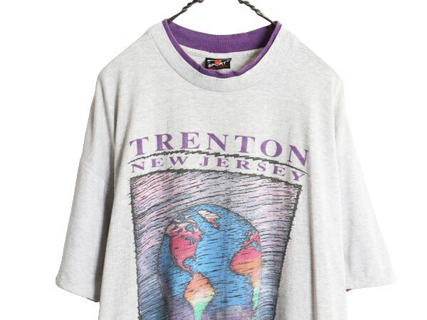 90s USA製 メッセージ プリント Tシャツ メンズ XL / 90年代 オールド グラフィック 当時物 大きいサイズ ヘビーウェイト シングルステッチ