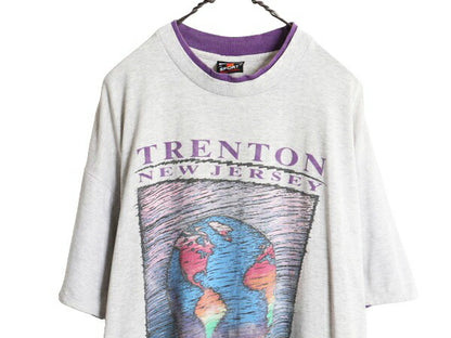 90s USA製 メッセージ プリント Tシャツ メンズ XL / 90年代 オールド グラフィック 当時物 大きいサイズ ヘビーウェイト シングルステッチ