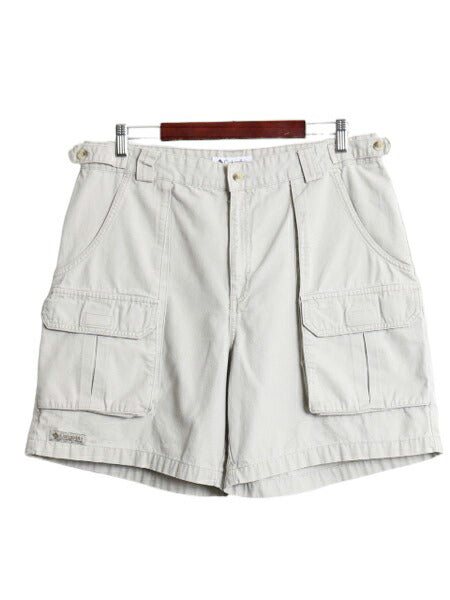 00s コロンビア ブッシュ ショートパンツ メンズ 36 / 古着 オールド Columbia ショーツ 短パン サファリ ノータック カーゴ ポケット付き
