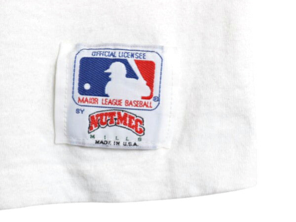 80s USA製 オーランド マジック イラスト プリント Tシャツ メンズ L 小さめ M 程 ヴィンテージ NBA オフィシャル バスケ グラフィック 白
