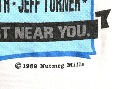80s USA製 オーランド マジック イラスト プリント Tシャツ メンズ L 小さめ M 程 ヴィンテージ NBA オフィシャル バスケ グラフィック 白