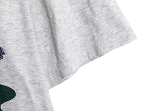 90s USA製 ワーナー キャラクター プリント 半袖 Tシャツ メンズ XL オールド イラスト ヘビーウェイト シングルステッチ 大きいサイズ 灰