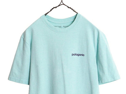 パタゴニア 両面 プリント 半袖 Tシャツ メンズ XS / 古着 Patagonia アウトドア イラスト グラフィック バックプリント クルーネック 緑