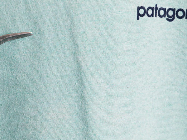 パタゴニア 両面 プリント 半袖 Tシャツ メンズ XS / 古着 Patagonia アウトドア イラスト グラフィック バックプリント クルーネック 緑