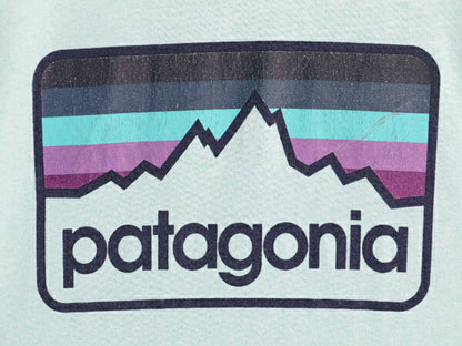 パタゴニア 両面 プリント 半袖 Tシャツ メンズ XS / 古着 Patagonia アウトドア イラスト グラフィック バックプリント クルーネック 緑