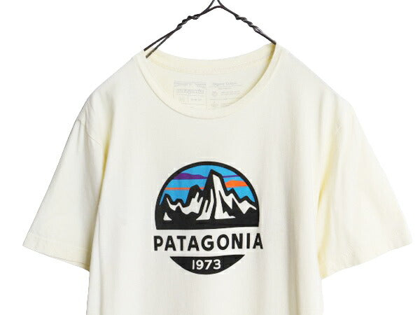 19年製 USA製 パタゴニア プリント 半袖 Tシャツ メンズ М / Patagonia アウトドア フィッツロイ スコープ グラフィック スリム フィット