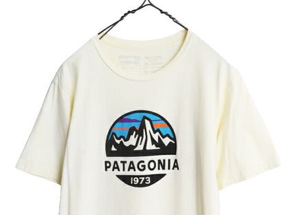 19年製 USA製 パタゴニア プリント 半袖 Tシャツ メンズ М / Patagonia アウトドア フィッツロイ スコープ グラフィック スリム フィット