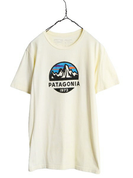 19年製 USA製 パタゴニア プリント 半袖 Tシャツ メンズ М / Patagonia アウトドア フィッツロイ スコープ グラフィック スリム フィット
