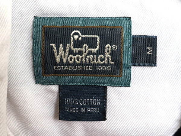 90s ウールリッチ ボーダー 長袖 ラガー シャツ メンズ М 古着 90年代 オールド Woolrich 長袖シャツ ヘビーウェイト マルチカラー 旧タグ