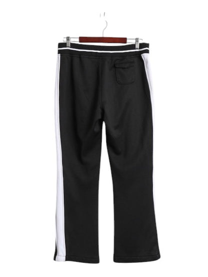 ノースフェイス ストレッチ ジャージ パンツ レディース L 古着 The North Face アウトドア トラックパンツ イージー ライン入り ブラック