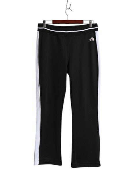 ノースフェイス ストレッチ ジャージ パンツ レディース L 古着 The North Face アウトドア トラックパンツ イージー ライン入り ブラック