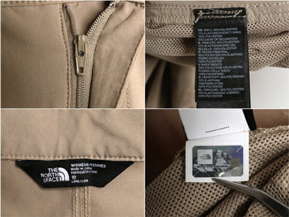 US企画 ノースフェイス 2WAY ナイロン コンバーチブル パンツ レディース 実寸 33 32 The North Face ショーツ ロング ストレッチ ベージュ