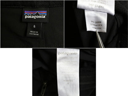 パタゴニア トリビューン パンツ レディース 実寸 32 33 16年製 PATAGONIA ナイロン ストレッチ カーゴ アウトドア ストレート トレイル 黒