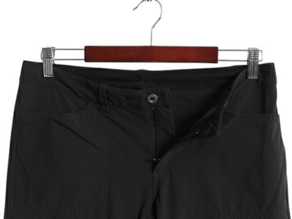 パタゴニア トリビューン パンツ レディース 実寸 32 33 16年製 PATAGONIA ナイロン ストレッチ カーゴ アウトドア ストレート トレイル 黒