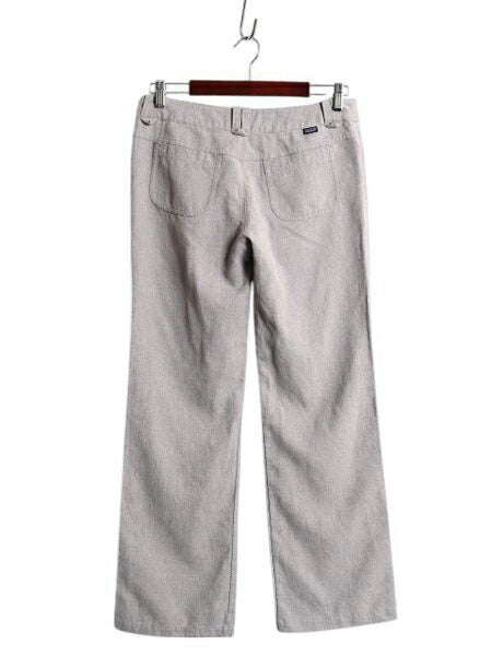 パタゴニア ヘンプ パッセージ パンツ レディース 実寸 31 29 09年製 Patagonia アウトドア フレア ブーツカット ノータック スラックス 麻