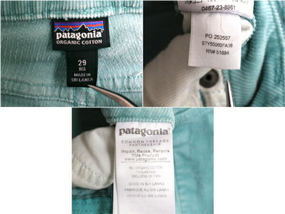 パタゴニア 細畝 コーデュロイ パンツ レディース 29 16年製 PATAGONIA アウトドア ストレート ストレッチ コットン ノータック スラックス