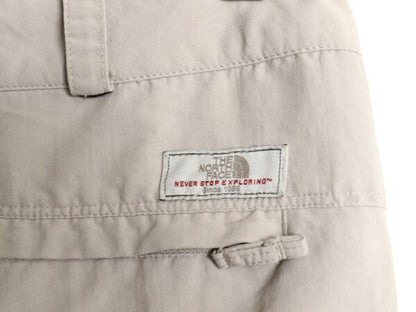 ノースフェイス 2WAY ナイロン カーゴ コンバーチブル パンツ レディース 実寸 32 29 古着 The North Face アウトドア ショーツ ロング 灰