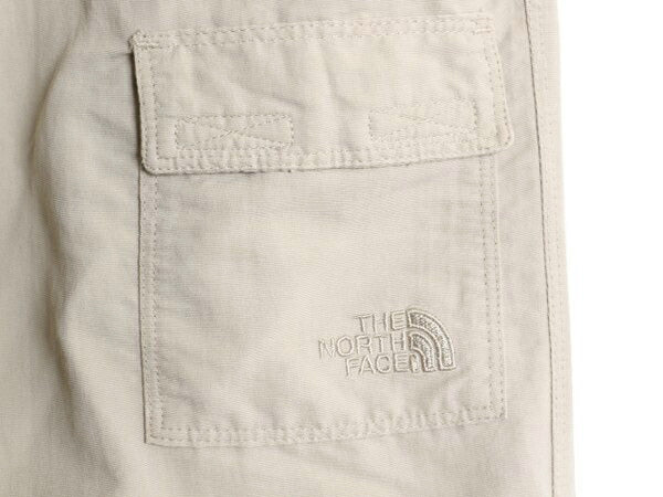 ノースフェイス 2WAY ナイロン カーゴ コンバーチブル パンツ レディース 実寸 32 29 古着 The North Face アウトドア ショーツ ロング 灰