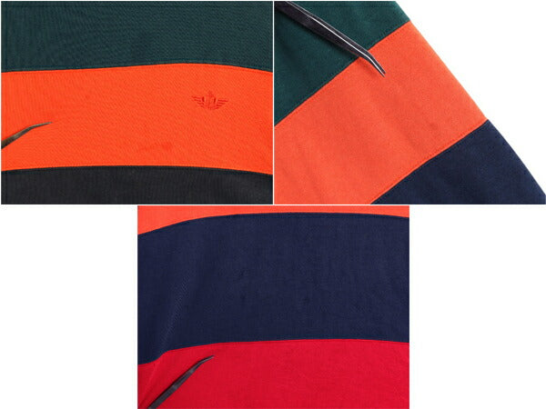 90s ドッカーズ リーバイス ワイド ボーダー スウェット メンズ XL 程/ 90年代 オールド LEVIS DOCKERS クルーネック 裏起毛 トレーナー