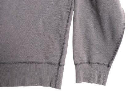 00s OLD GAP 2段 フロッキー プリント スウェット メンズ レディース XL 00年代 オールド ギャップ 復刻 前V 裏起毛 トレーナー カットソー