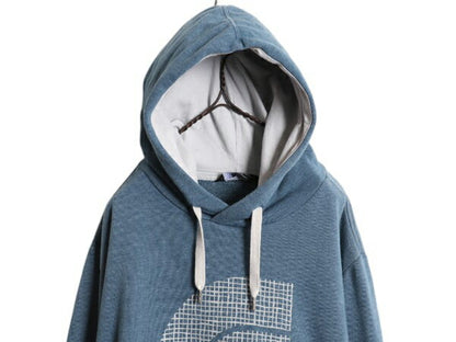 ノースフェイス プリント スウェット フード パーカー メンズ XL / The North Face プルオーバー トレーナー 裏起毛 アウトドア ツートン