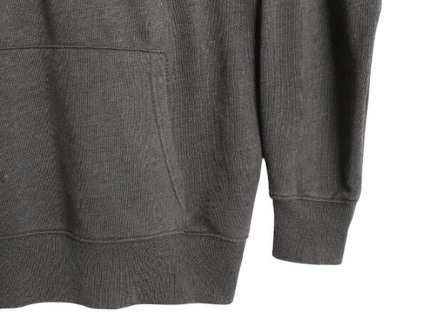 ノースフェイス プリント スウェット フード パーカー レディース L / The North Face アウトドア プルオーバー トレーナー 裏起毛 グレー
