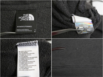 ノースフェイス プリント スウェット フード パーカー レディース L / The North Face アウトドア プルオーバー トレーナー 裏起毛 グレー
