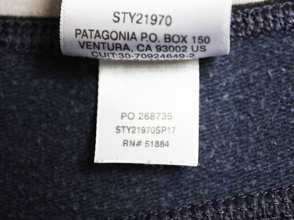 パタゴニア アーニャ パンツ レディース S / 17年製 PATAGONIA ポケット付き スウェット イージーパンツ ストレッチ トレーナー ネイビー