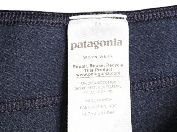 パタゴニア アーニャ パンツ レディース S / 17年製 PATAGONIA ポケット付き スウェット イージーパンツ ストレッチ トレーナー ネイビー