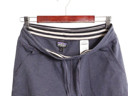 パタゴニア アーニャ パンツ レディース S / 17年製 PATAGONIA ポケット付き スウェット イージーパンツ ストレッチ トレーナー ネイビー