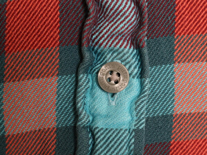 パタゴニア フィヨルド フランネル シャツ レディース S 程/ 15年製 Patagonia アウトドア オーガニック コットン 長袖シャツ マルチカラー