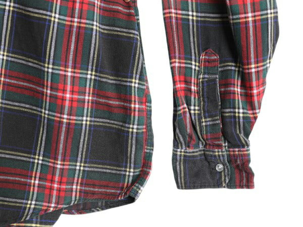 80s USA製 エルエルビーン チェック ライト フランネル シャツ メンズ L / 古着 ヴィンテージ LLBEAN 長袖シャツ ネルシャツ マルチカラー