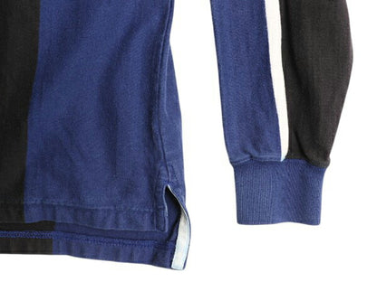 90s エディーバウアー ストライプ 長袖 ラガー シャツ メンズ XL オールド Eddie Bauer ラグビー 長袖シャツ ヘビーウェイト 大きいサイズ